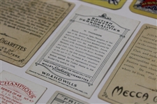  W.A.& A.C. Churchman Imperial Frisky Card, Park Drive Cigarette Card, W. D. & H. O. Wills British Sporting Personality Card, (2) Carreras Nose Game Cars, & (2) Mecca Series Of Champion Golfers Cards