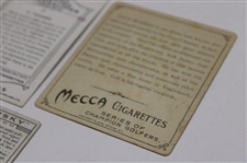  W.A.& A.C. Churchman Imperial Frisky Card, Park Drive Cigarette Card, W. D. & H. O. Wills British Sporting Personality Card, (2) Carreras Nose Game Cars, & (2) Mecca Series Of Champion Golfers Cards