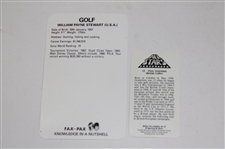 Three (3) Sportscaster Cards 1977-78-79, Golden Wonder All Stars Card & Fax Pax Card