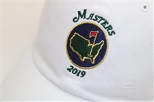 2019 Masters Tournament Embroidered Navy Circle Logo White Hat