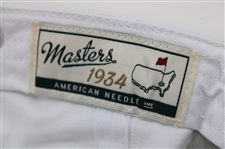 2019 Masters Tournament Embroidered Navy Circle Logo White Hat