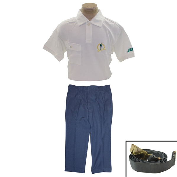Gene Sarazens Personal Shirt w/Custom Navy Blue Sarazen Pants & Belt