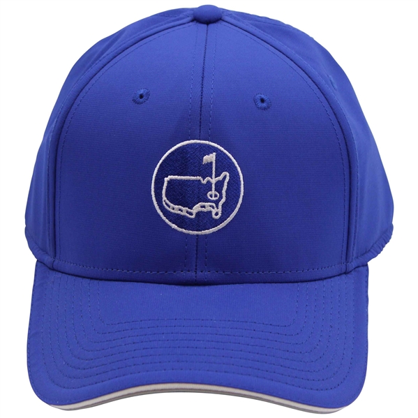 Augusta National GC Masters Tournament Circle Logo Royal Blue Performance Hat - New w/Tag