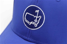 Augusta National GC Masters Tournament Circle Logo Royal Blue Performance Hat - New w/Tag
