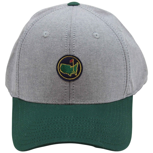 Augusta National GC Masters Tournament Circle Patch Logo Gray w/Green Hat - New w/Tag
