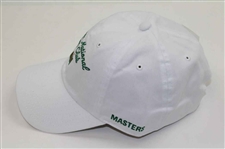Augusta National GC Masters Tournament White w/Green Script Embroidered Logo Hat - New w/Tag