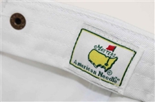 Augusta National GC Masters Tournament White w/Green Script Embroidered Logo Hat - New w/Tag
