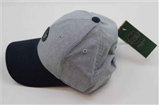 Augusta National GC Masters Tournament Circle Patch Logo Gray w/Navy Hat - New w/Tag