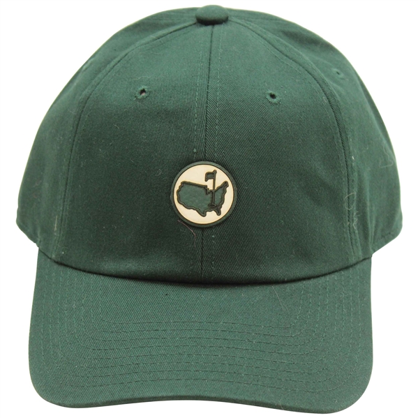 Augusta National GC Masters Tournament Stone w/Green Circle Logo Pine Green Hat - New w/Tag
