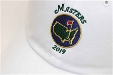 2019 Masters Tournament Embroidered Navy Circle Logo White Hat - New w/Tag