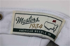 2019 Masters Tournament Embroidered Navy Circle Logo White Hat - New w/Tag