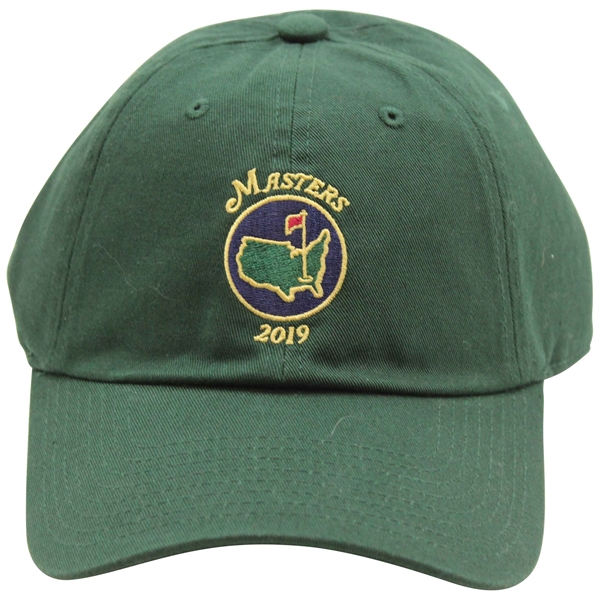 2019 Masters Tournament Embroidered Navy Circle Logo Pine Green Hat - New w/Tag