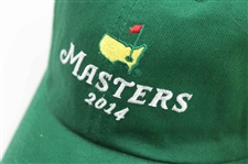 2012 Masters Tournament Green & Lt Yellow Dated Caddy Hats w/2014 Green Dated Hat