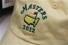 2012 Masters Tournament Green & Lt Yellow Dated Caddy Hats w/2014 Green Dated Hat