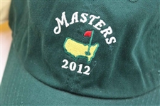 2012 Masters Tournament Green & Lt Yellow Dated Caddy Hats w/2014 Green Dated Hat