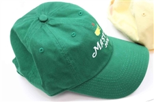 2012 Masters Tournament Green & Lt Yellow Dated Caddy Hats w/2014 Green Dated Hat