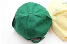 2012 Masters Tournament Green & Lt Yellow Dated Caddy Hats w/2014 Green Dated Hat