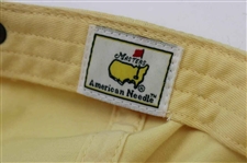 2012 Masters Tournament Green & Lt Yellow Dated Caddy Hats w/2014 Green Dated Hat