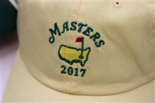 2017 Masters Green Circle Logo Performance Structure Hats w/Lt Yellow Dated Youth Size Caddy Hat