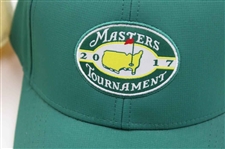 2017 Masters Green Circle Logo Performance Structure Hats w/Lt Yellow Dated Youth Size Caddy Hat