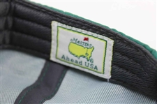 2017 Masters Green Circle Logo Performance Structure Hats w/Lt Yellow Dated Youth Size Caddy Hat