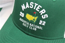 Two (2) 2022 Masters Tournament Augusta National GC Green w/White Mesh Trucker Hats - New w/Tags