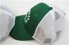 Two (2) 2022 Masters Tournament Augusta National GC Green w/White Mesh Trucker Hats - New w/Tags