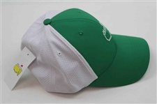 Masters Tournament Embroidered Logo Green w/White Mesh Performance Hat - New w/Tags
