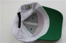 Masters Tournament Embroidered Logo Green w/White Mesh Performance Hat - New w/Tags