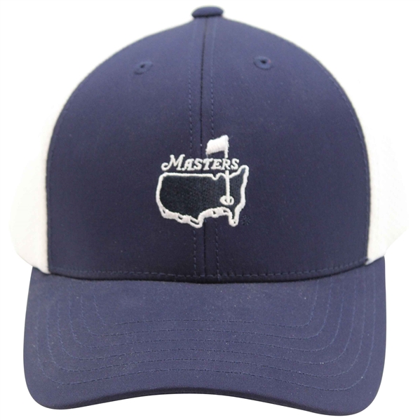 Masters Tournament Embroidered Logo Navy w/White Mesh Performance Hat - New w/Tags