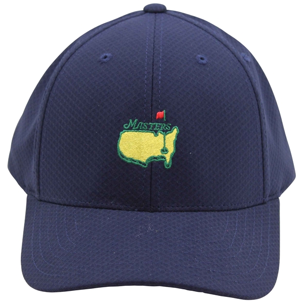 Masters Tournament Embroidered Yellow Logo Navy Mesh Performance Hat - New w/Tags