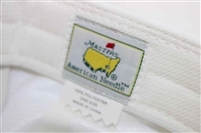 Masters Tournament Embroidered Yellow Logo White w/Green Dot Bill Mesh Performance Hat - New w/Tags