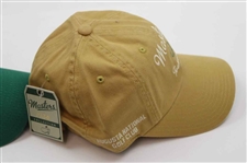 Masters Tournament Augusta National GC Green & Yellow 'Est. 1934' Caddy Hats - New w/Tags