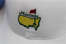 Masters Tournament Embroidered Yellow Logo Blue & White Caddy & Structure Hats