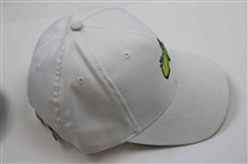 Masters Tournament Embroidered Yellow Logo Blue & White Caddy & Structure Hats