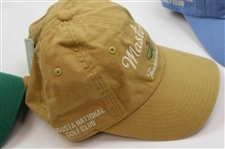 Masters Tournament Augusta National GC Green, Yellow & Blue 'Est. 1934' Caddy Hats - New w/Tags