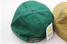 Masters Tournament Augusta National GC Green, Yellow & Blue 'Est. 1934' Caddy Hats - New w/Tags
