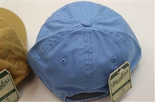 Masters Tournament Augusta National GC Green, Yellow & Blue 'Est. 1934' Caddy Hats - New w/Tags