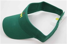 Masters Tournament Embroidered Yellow Logo Pine Green & Khaki Low Rider Visors  - New w/Tags