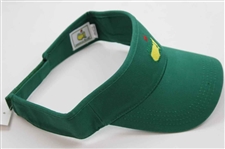 Masters Tournament Embroidered Yellow Logo Pine Green & Khaki Low Rider Visors  - New w/Tags