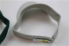 Masters Tournament Embroidered Yellow Logo Pine Green & Khaki Low Rider Visors  - New w/Tags