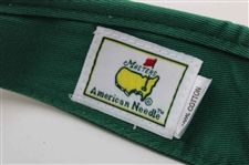 Masters Tournament Embroidered Yellow Logo Pine Green & Khaki Low Rider Visors  - New w/Tags