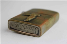 Vintage Post-Swing Gold Tone Craftsman Lighter