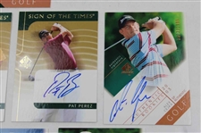 Thirteen (13) 2003 SP Authentic Cards (1) Salute To Champions, (2) Sign Of The Times, (5) Authentic Rookies & (5) Course Classics