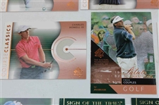 Thirteen (13) 2003 SP Authentic Cards (1) Salute To Champions, (2) Sign Of The Times, (5) Authentic Rookies & (5) Course Classics