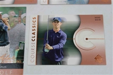 Thirteen (13) 2003 SP Authentic Cards (1) Salute To Champions, (2) Sign Of The Times, (5) Authentic Rookies & (5) Course Classics