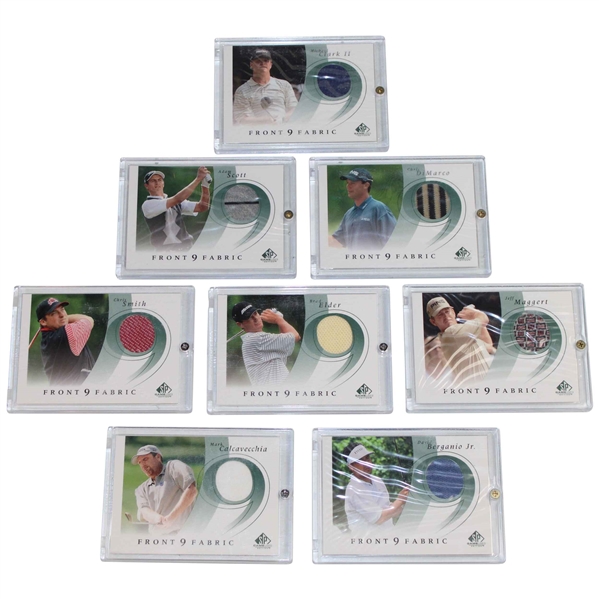 Eight (8) 2002 SP Authentic Front 9 Fabric Cards