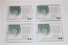 Eight (8) 2002 SP Authentic Front 9 Fabric Cards