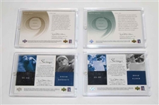 (2) 2002 Upper Deck Signature Swings & (6) Front 9 Fabric Cards