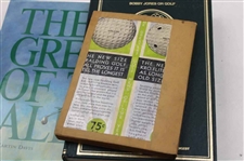 Three (3) Bobby Jones Cover Books '1930 Golf Guide', 'Jones On Golf', & 'The Legend Of Bobby Jones'